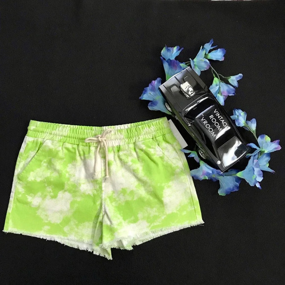 Abound NWT Tye Dye Denim Pull On Shorts Women S - Picture 1 of 7